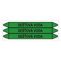 Značení potrubí, dešťová voda,3 ks, 355 × 37 mm